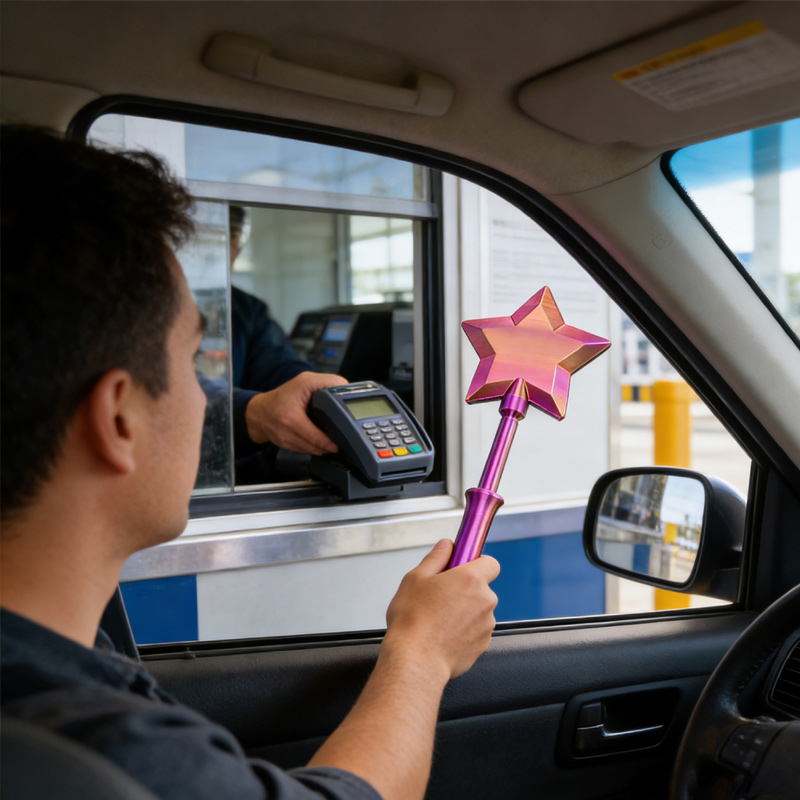 Adjustable Tap-to-Pay Magic Wand – 3D Printed Credit Card Holder for Payments