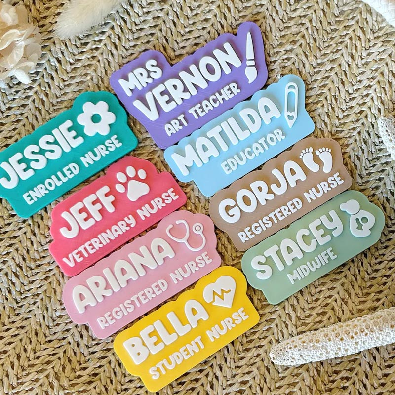 Personalised Nurse Name Badge Nurse Name Tag Registered Nurse Gift for Teacher Doctor Educator Dentist Graduation and Midwife Gift