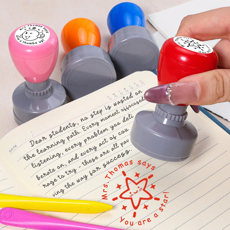 Personalized Teacher Stamp Encouragement Stamp Teacher Grading Stamp Gift for Teacher