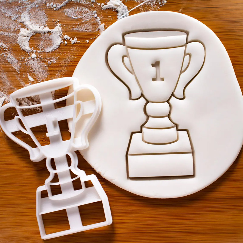 Personalized Sport Trophy Cookie Cutter Team Parties Achievement & Competitions Sports Shape for Sport Lovers