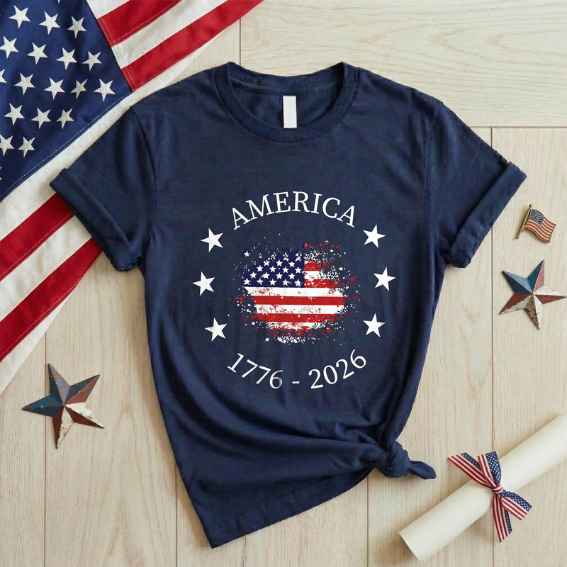 USA 250th Anniversary Tee America 1776 2026 Shirt Stars Stripes 250 Years Freedom T-shirt