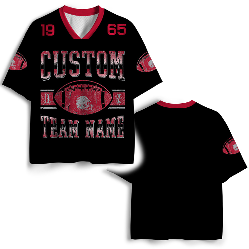 Personalized Football Mesh Jersey New England Football with Custom Team Name and Number