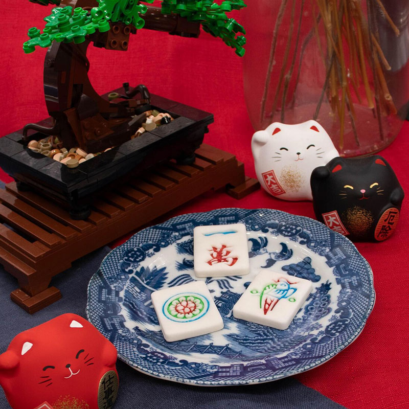 Mahjong Cookie Cutters Set 一萬 雀牌 一筒 Tiles Lunar New Year Baking