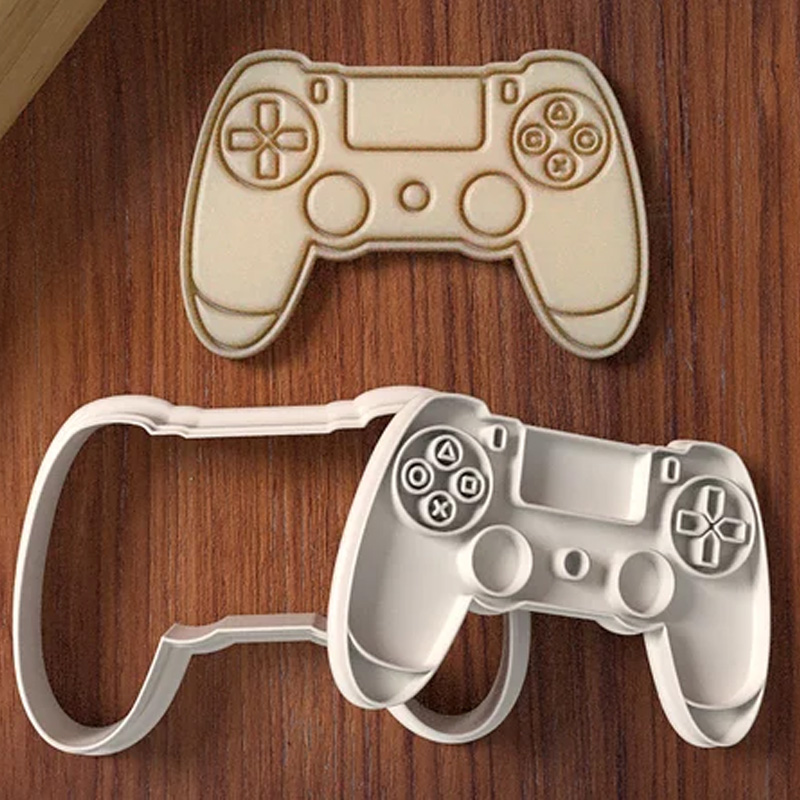 Personalized Game Controller Cookie Cutter 3D Printed Baking Supplies Fondant Tool Craft Stamp for Gamer Geek Lover