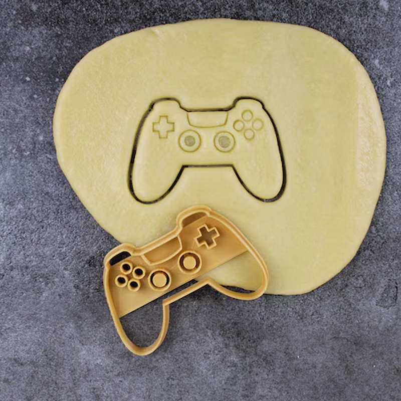 Personalized Video Game Themed Cookie Cutter 3D Printed Baking Supplies Fondant Tool Craft Stamp for Gamer Geek Lover