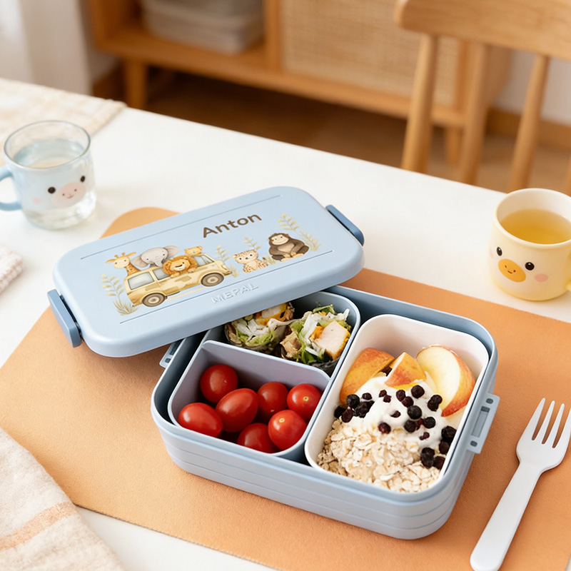 Personalized Mepal Lunchbox Animal World Lunchbox for Girls and Boys gift Personalized Birthday Gift School Enrollment Gift for kids