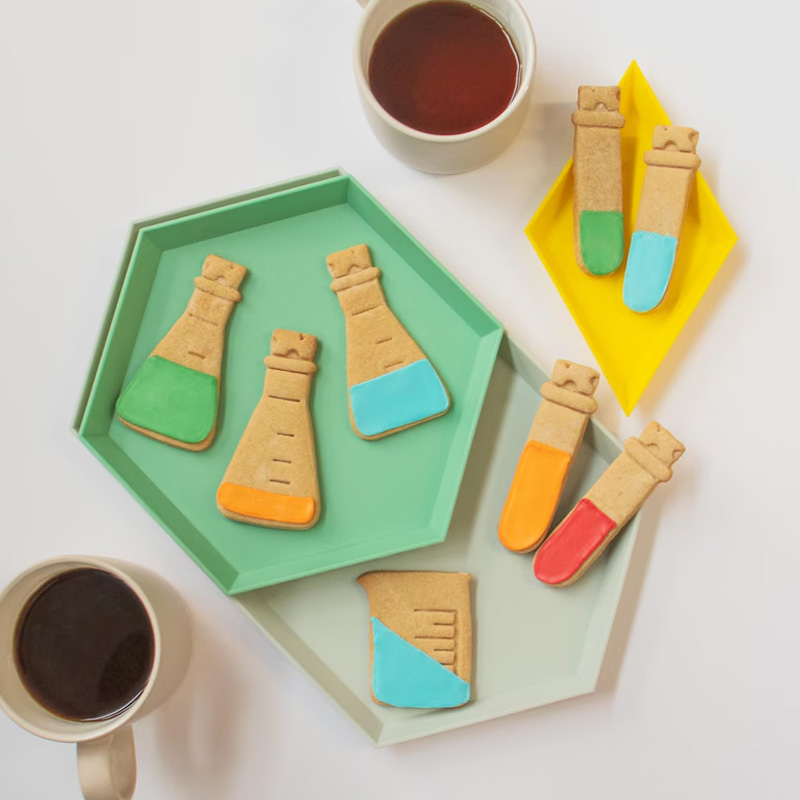 Personalized Conical Flask Cookie Cutter 3D Printed Science Lab Equipment Geeky Baking Supplies Fondant Tool Craft Stamp for Geek Lover