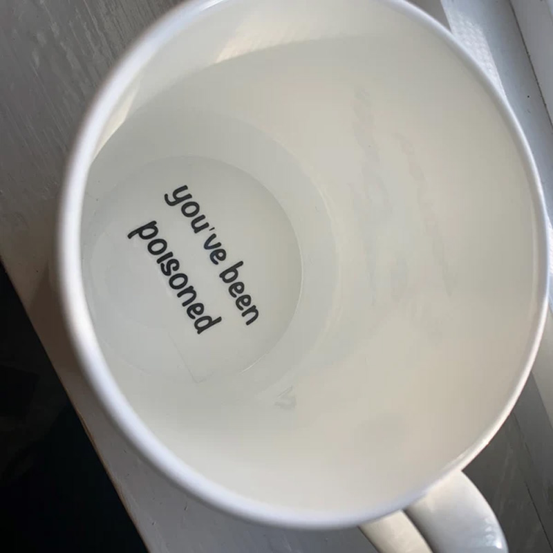 Personalized Nerdy Funny Humor Words at Bottomed Custom Pharse Worker Coffee Cup for Nerdy Geek Lover