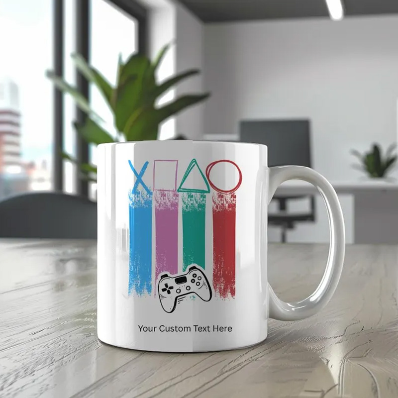 Personalized Nerdy Gaming Gift Ideas Inspired Controller Mug Coffee Cup for Nerdy Geek Lover