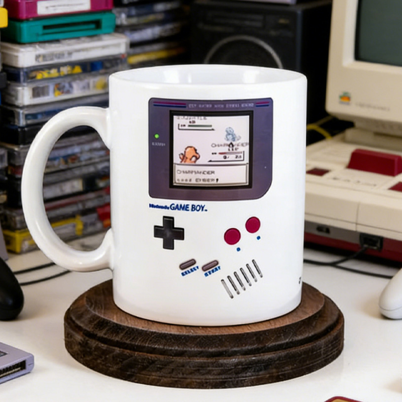 Personalized Gameboy Video Game Mug Coffee Cup for Nerdy Geek Lover