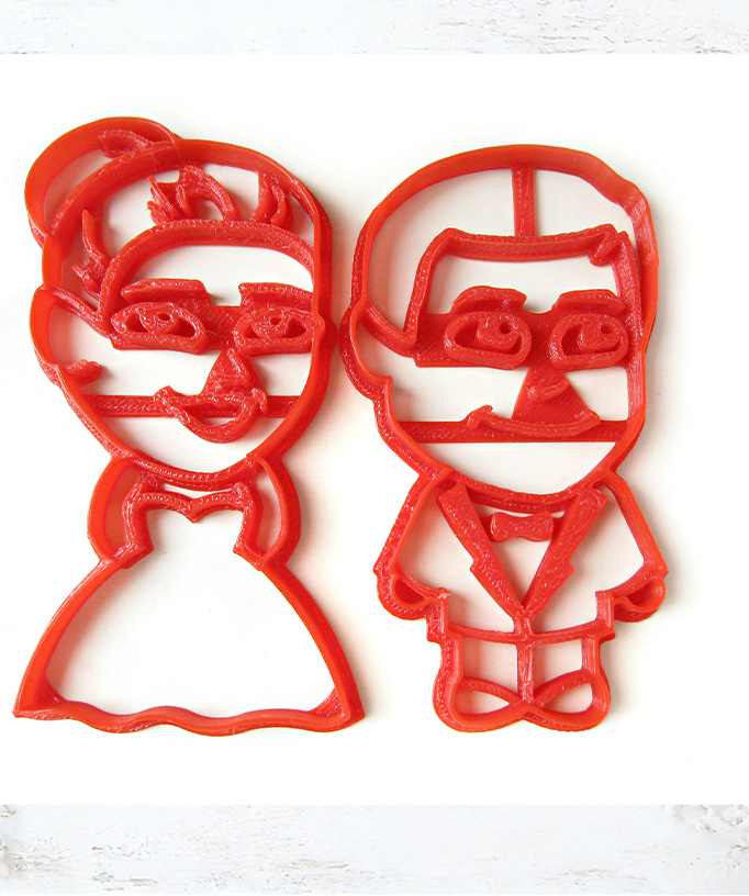 Personalized Face Photo Cookie Cutter Wedding Cookie Gift Bride and Groom Face Photo Gift Face Cookie Cutter Wedding Party Favors