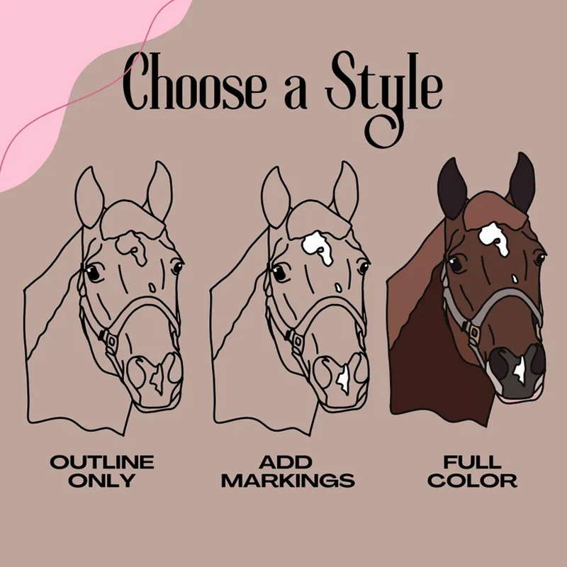 Personalized Horse Photo Line Drawing Sweatshirt Crewneck Equestrian Shirt Horseback for Riding Lovers