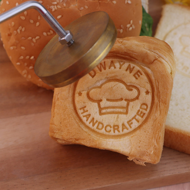 Personalized Brass Branding Iron for Bread Custom Bread Stamp with Name Burger Branding Iron Food Branding Iron Baking Lover Birthday Gift