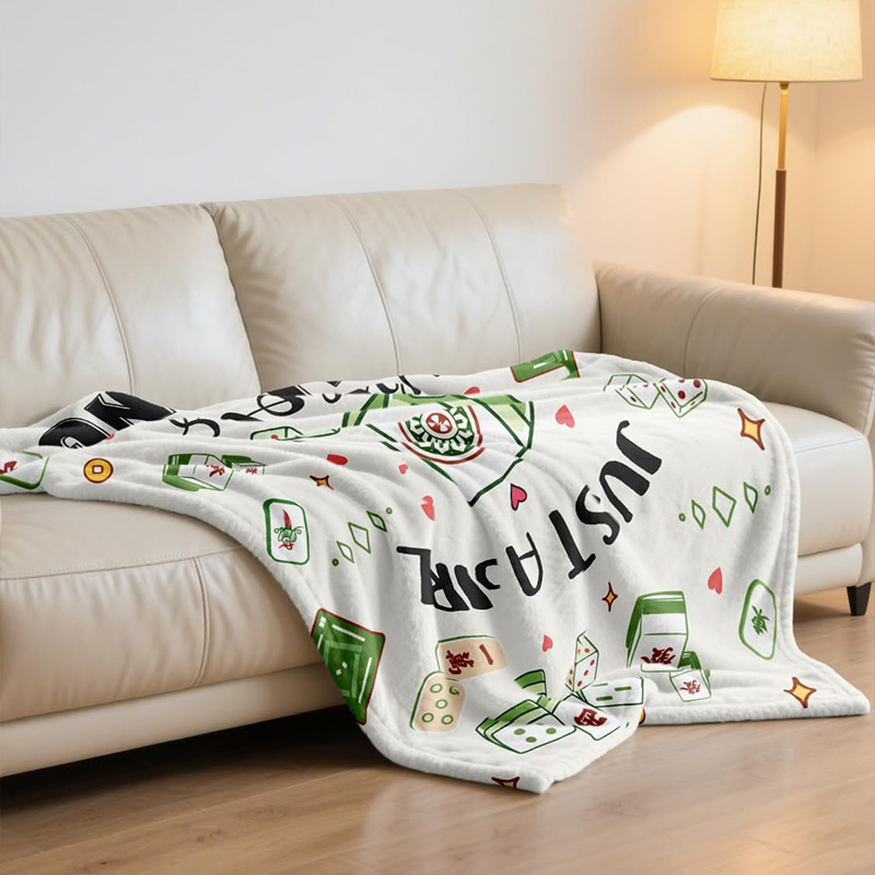 Mahjong Gifts for Women Mahjong Blanket Unique Mahjong Themed Gifts Ideas Mah Jongg Accessories Throw