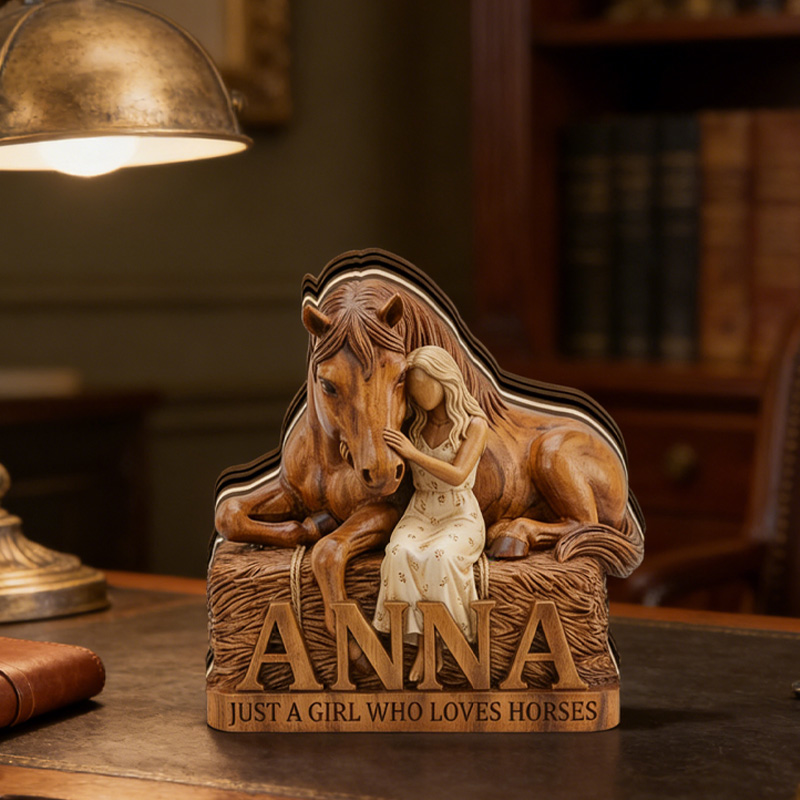 Personalized Equestrian Horse Lover Acrylic Stand Custom Gift for Riding Lovers