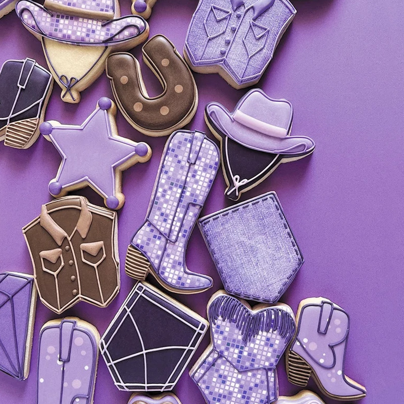 Personalized Cowboy Western Sheriff Star Cookie Cutter Gift For Horse Lover Barn Owner Cutter 3D Printed Baking Supplies Fondant Tool Craft Stamp for Equestrian Lover