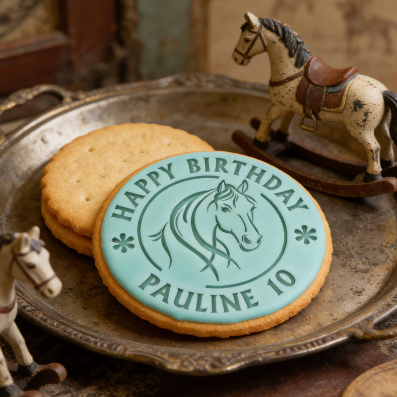 Personalized Horse Name and Years Cookie Cutter Gift For Horse Lover Barn Owner Cutter 3D Printed Baking Supplies Fondant Tool Craft Stamp for Equestrian Lover
