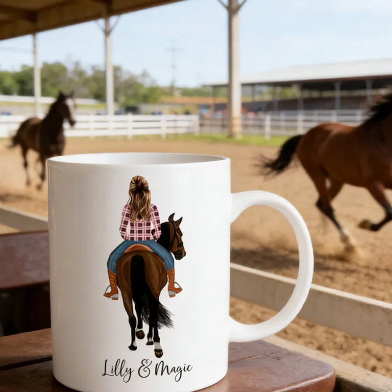 Personalized Horse Owner Mug Horse Riding Gift for Riding Lovers