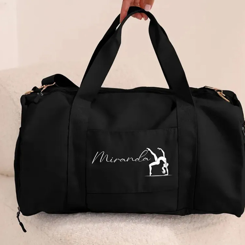 Personalized Gymnastics  Duffle Bag Name Gym Bag Initial Gym Bag Overnight Bag Birthday Christmas Gift for Fitness Lovers