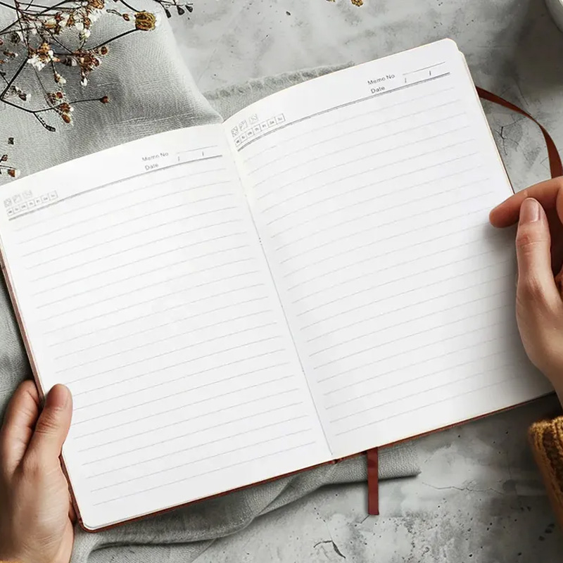 Personalized Leather Cover Notebook Daily Fitness Planner Luxury Hardback Wellness Journal Notebook Powerlifting Gift for Gym Enthusiast Fitness Lover