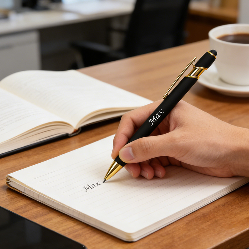 Personalized Rose Gold Pen Engraved pens for Teachers and students work Colleague stocking filler friends and family custom gift