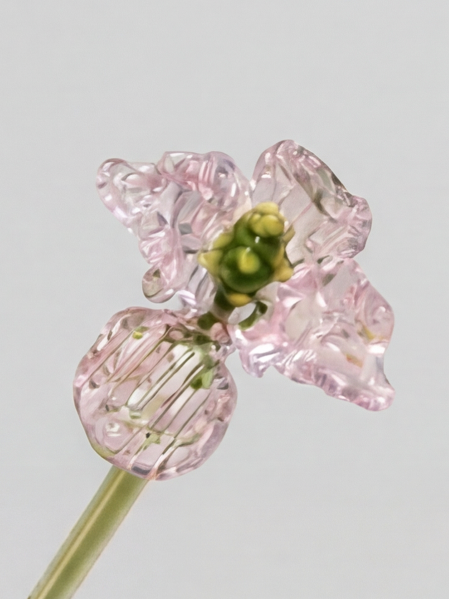 Personalized Glass Birth Month Flower Birth Flower Gift Hand Blown Spring Flower Glass Flower Bouquet Valentine's Day Gift For Her Home Decor-1