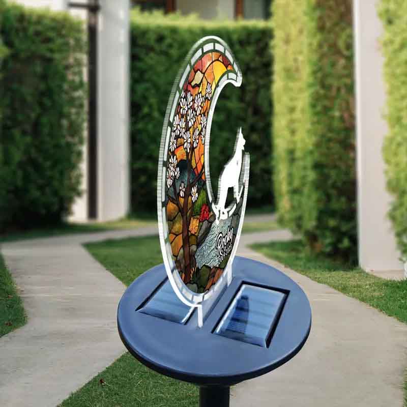 Personalized Dog Lover Look for You and Stay with You Solar Light