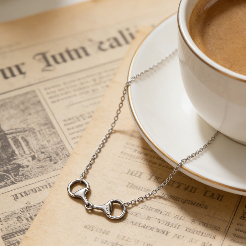 Personalized Snaffle Bit Necklace Horse Necklace Horse Charm Jewellery Gift for Equestrain Lovers
