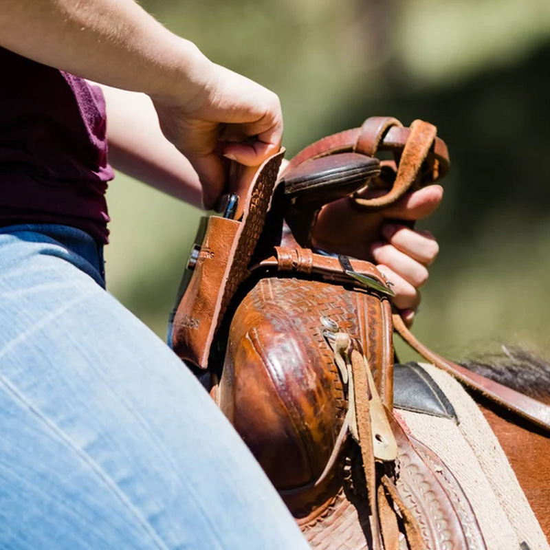 Personalized Saddle Pommel Bag Original Design Saddle Phone Holder Horse Tack Gift for Equestrain Lovers