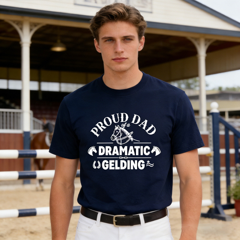 Personalized Funny Horse Shirt Cowgirl Western Rodeo Riding Shirt Horse Trainer Dramatic Gelding Gift for Equestrian Lovers
