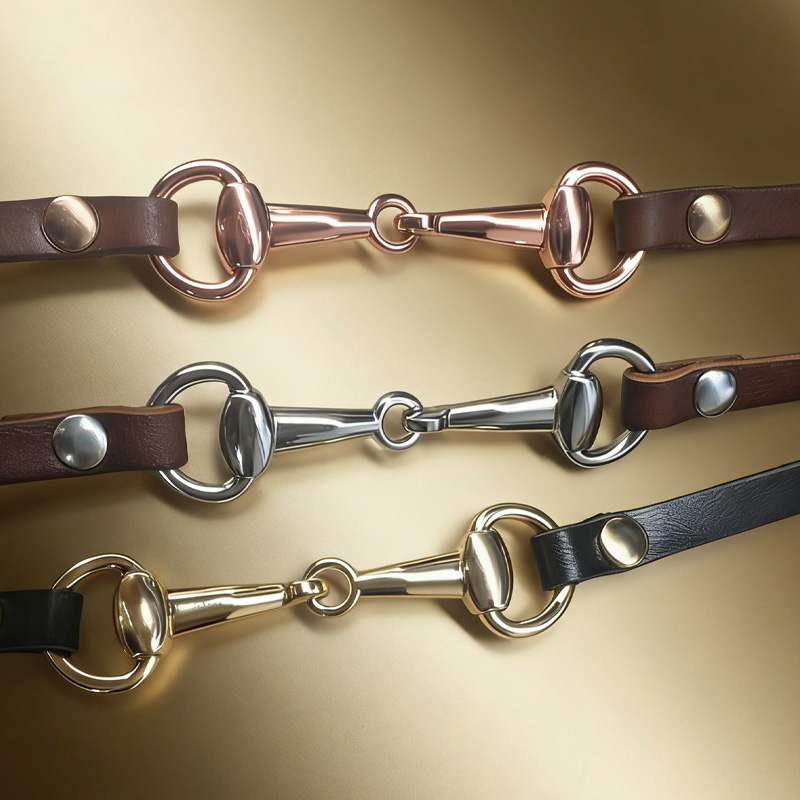 Personalized Engraving Snaffle Bit Leather Bracelet Silver Plated Equestrian Jewelry Wrap Bracelet Gift for Equestrain Lovers