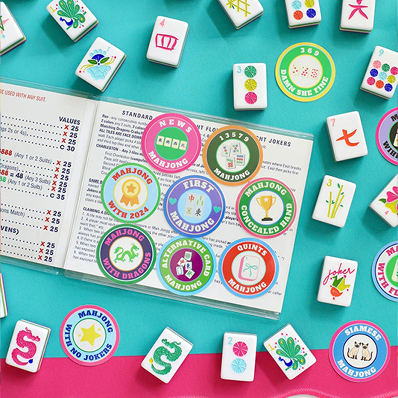 [Copy]Personalized Mahjong Line Marker Scalloped Custom Mahjong Gift Mahjong Line Reader Custom Mahjong Line Finder Mah Jongg Lover Gift