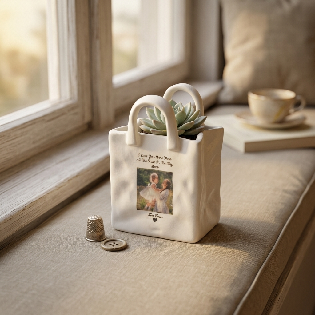 Personalized Handbags Vases Gardening Items Custom Photo Gifts for Mom