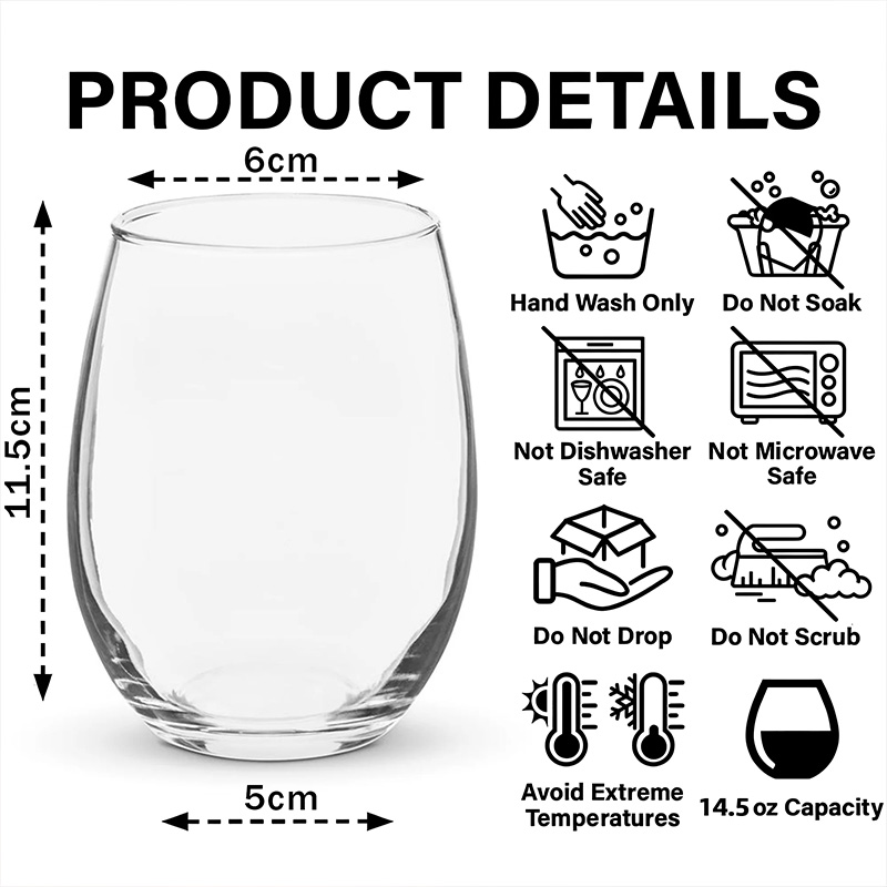 Personalized "Life Would Be Boring Without Me" Pet Photo Life Wine Glass 16oz Wine Glass Gift for Pet Lover