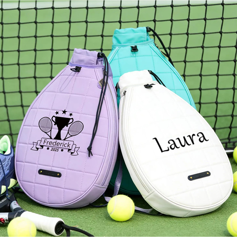 Personalized Tennis Travel Bag with Custom Initials and Printed Patterns Suitable for Both Men and Women