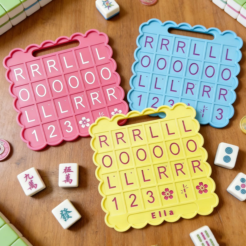 Mahjong Solo Practice Board Reusable Training 3d printed Board for Tile Placement Strategy Learning and Skill Improvement for Beginners and Advanced Players