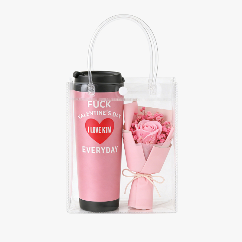 Personalized Couple Tumbler Fuck Valentine’s Day but I Love You Everyday Stainless Steel Engraved Heat Retention Gift for Lovers