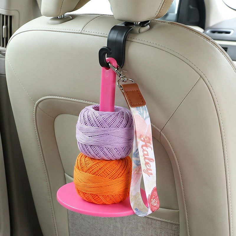 Personalized Acrylic Portable Wrist Yarn Holder for Crochet & Knitting Lightweight Wrist Yarn Ball Holder with Adjustable Strap for Crochet Lovers