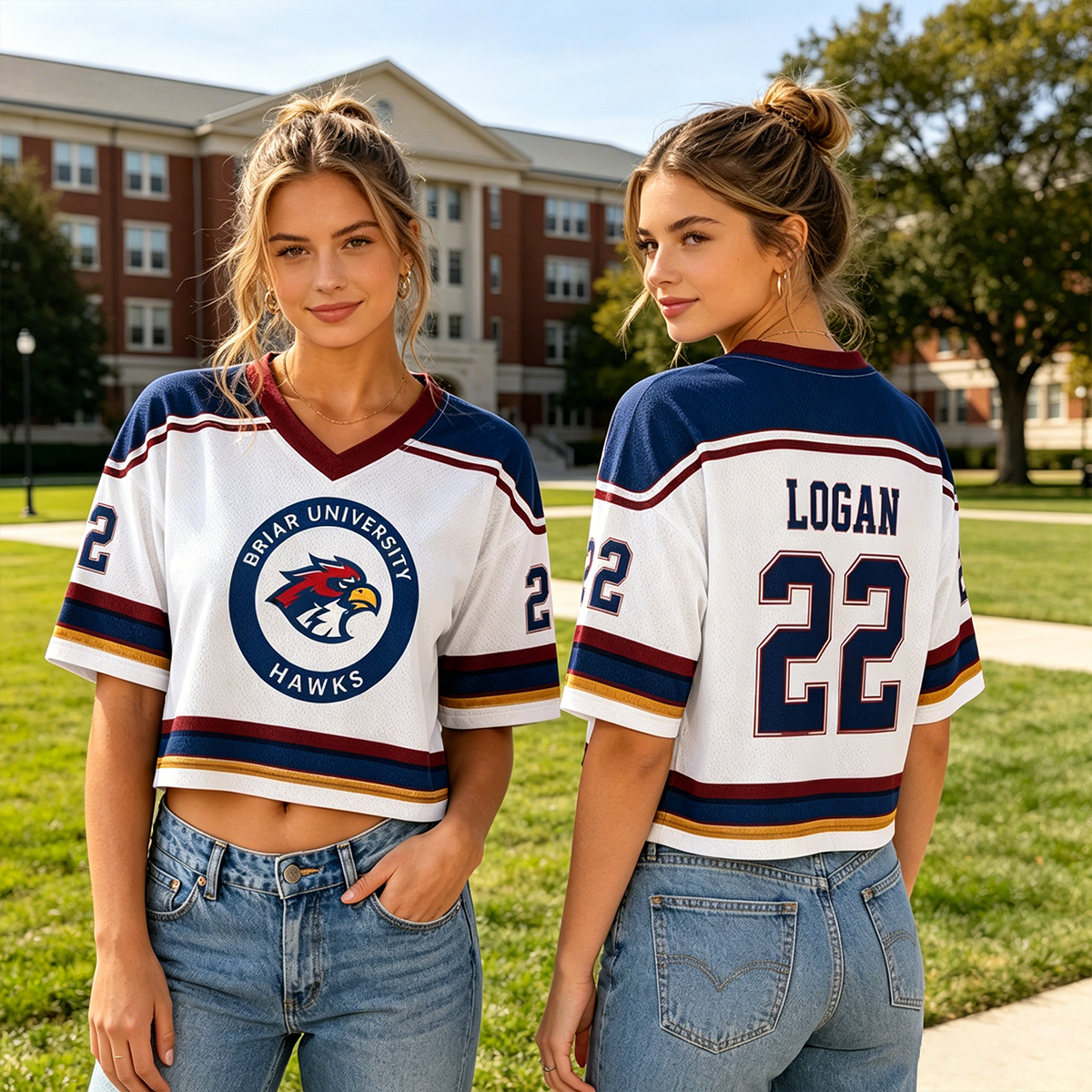 Personalized Hockey Romance Inspired Unisex Crop Mesh Jersey Hockey Gift Bookish Apparel Fan Gift