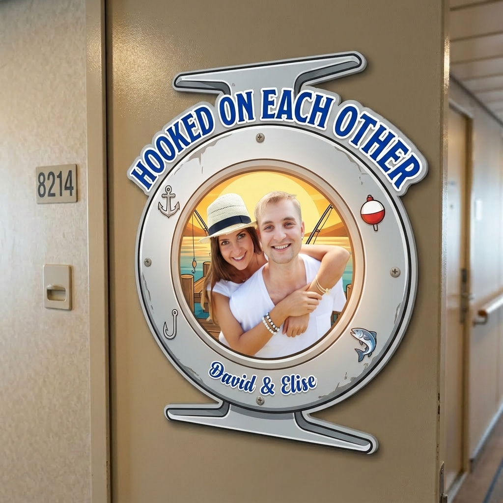 Personalized Couple Photo Fridge Magnet Hooked on Each Other Since xxx Refrigerator Magnet Couple Gift Anniversary Gift for Her Him