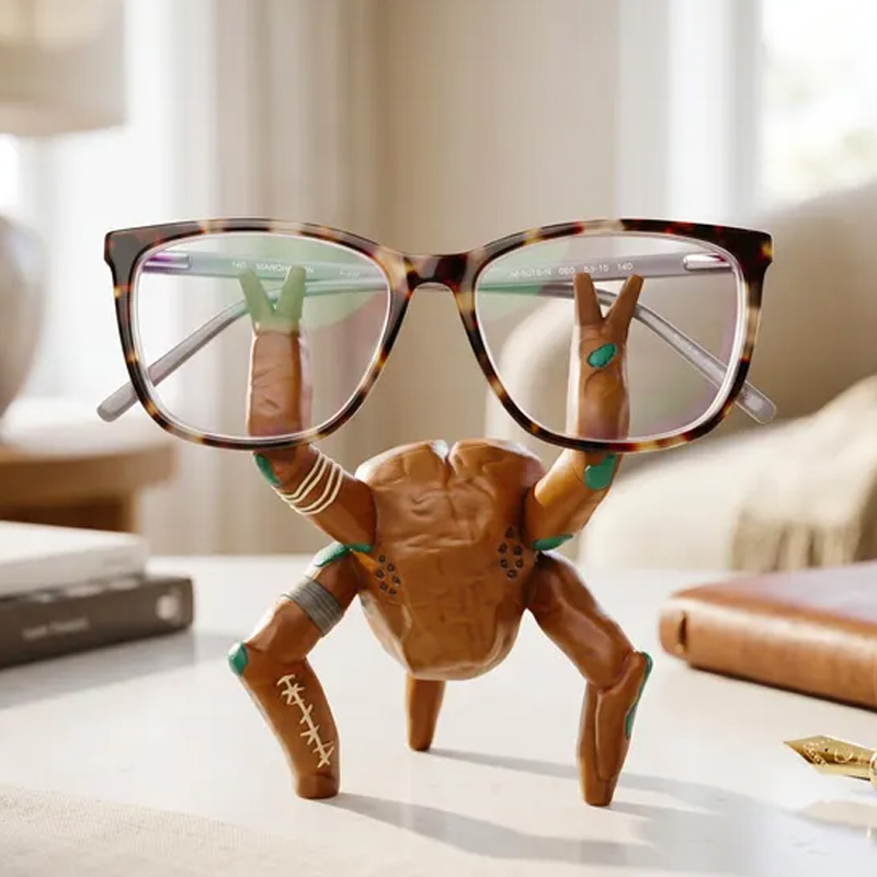 Personalized Funny Desk Buddy Clay Style Geek Office Gift Quirky Pen And Eyeglass Holder For Fans Rocky Figurine 3D Printed Movie Authentic Glasses