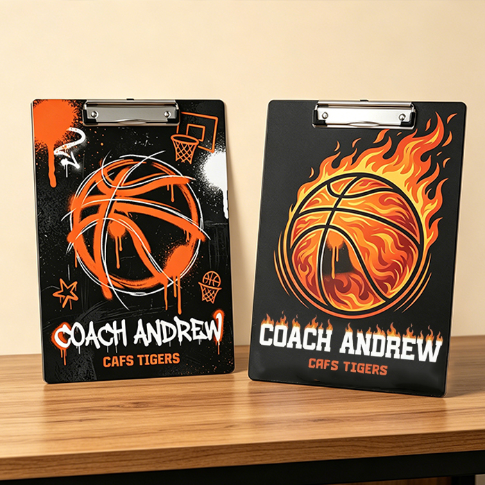 Personalized Baketball Clipboard Custom Coach Name and Team Name Gift for Coach Thanks Gift