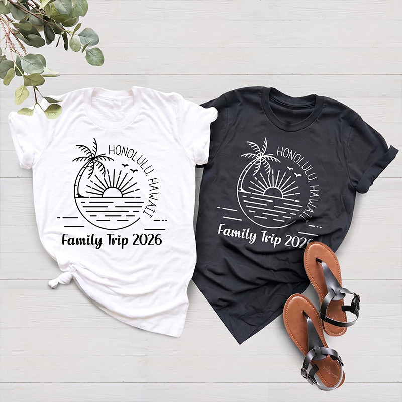 Personalized Family Trip 2026 Shirts Matching Family Vacation Tees Summer Travel Shirt Custom Family Holiday Outfit