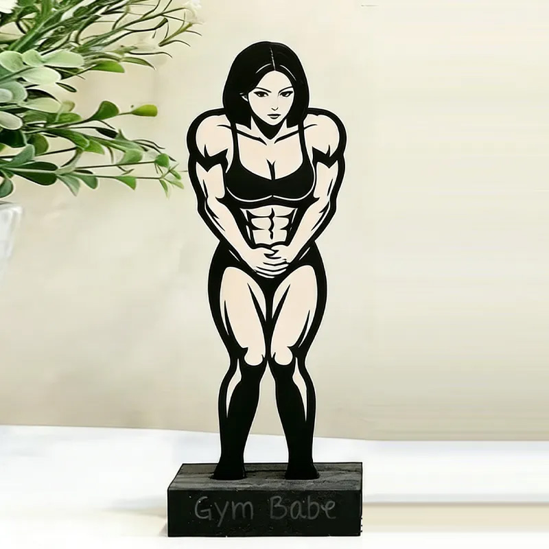 Personalized Standing Gym Bathroom Sign People 3D Printed Custom Fitness Gym I Have To Pee CrossFit Personal Trainer Gift for Coach Trainer Gym Lover