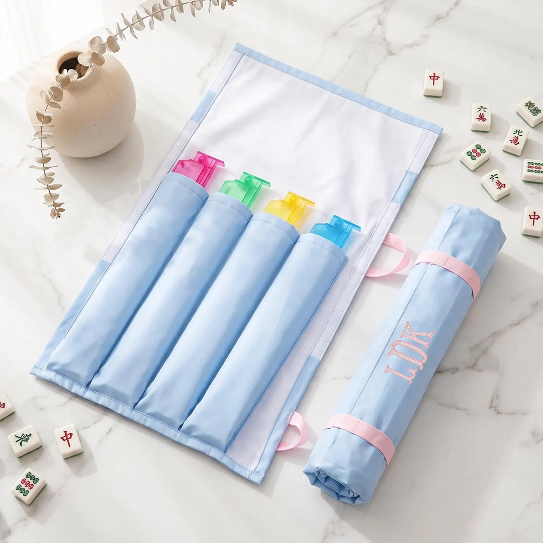 Personalized Mahjong Racks Storage Bag Custom Embroidery Monogram Mahjong Game Night Accessory Gift for Mahjong Lovers