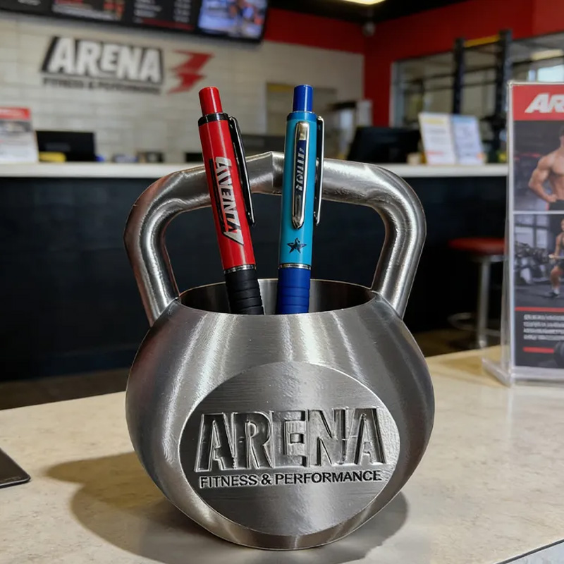 Personalized KettleBell Pen Holder Gym Desk Organizer Gym Gift CrossFit Pen Cup Gym Accessory Great Gift for Coach Trainer Gym Lover