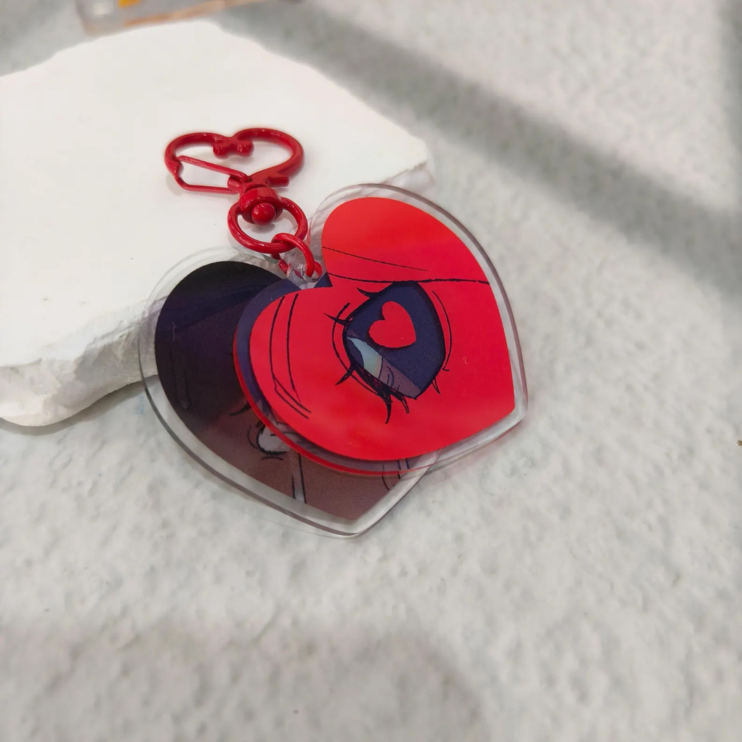 Obsession Inspired Magnet Layers Keychain Eye Charm