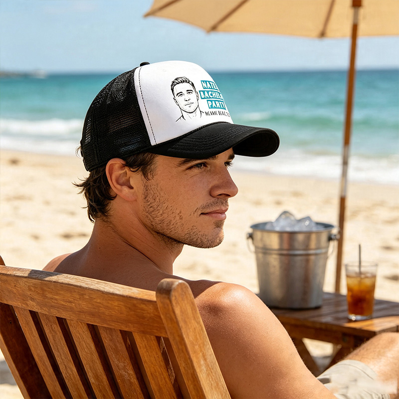 Personalized Bachelor Party Trucker Hat Custom Photo Bachelor Party Hats Groomsmen Hats for Bachelor Party Groomsmen Gift Bachelor Party Hat
