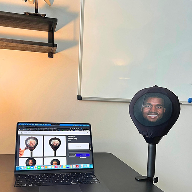 Personalized His Face Photo Punching Bag Upload Any Photo or Face Funny Personalized Gift, Ships Fast Wife Gift from Husband Gift for Her