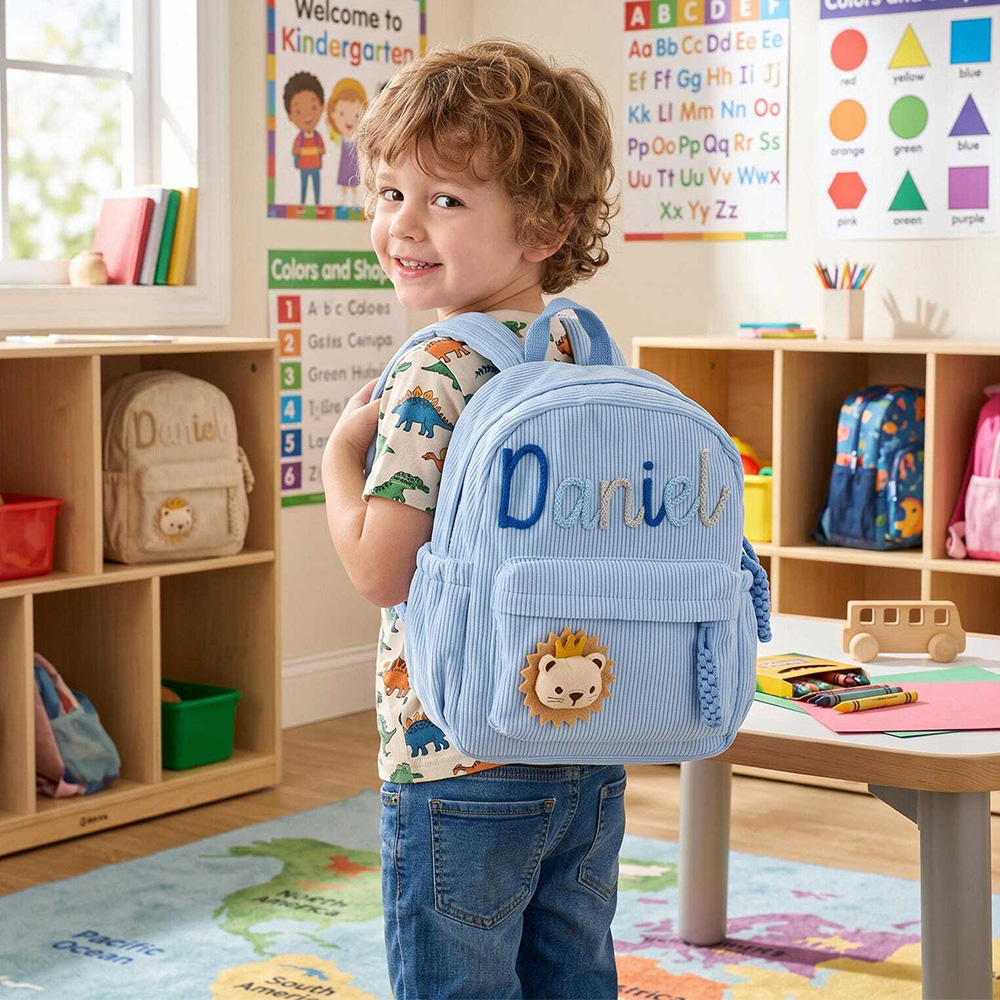 Personalized Toddler Backpack With Name Kindergarten Gift Back to School Summer Camp Bag Kids Preschool Bag